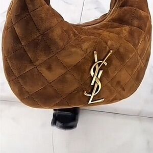 Yves Saint Laurent Brown Hobo Bag